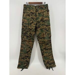 Rothco BDU Cargo Pants Mens Green Woodland Digital Camo Button Fly Small Regular